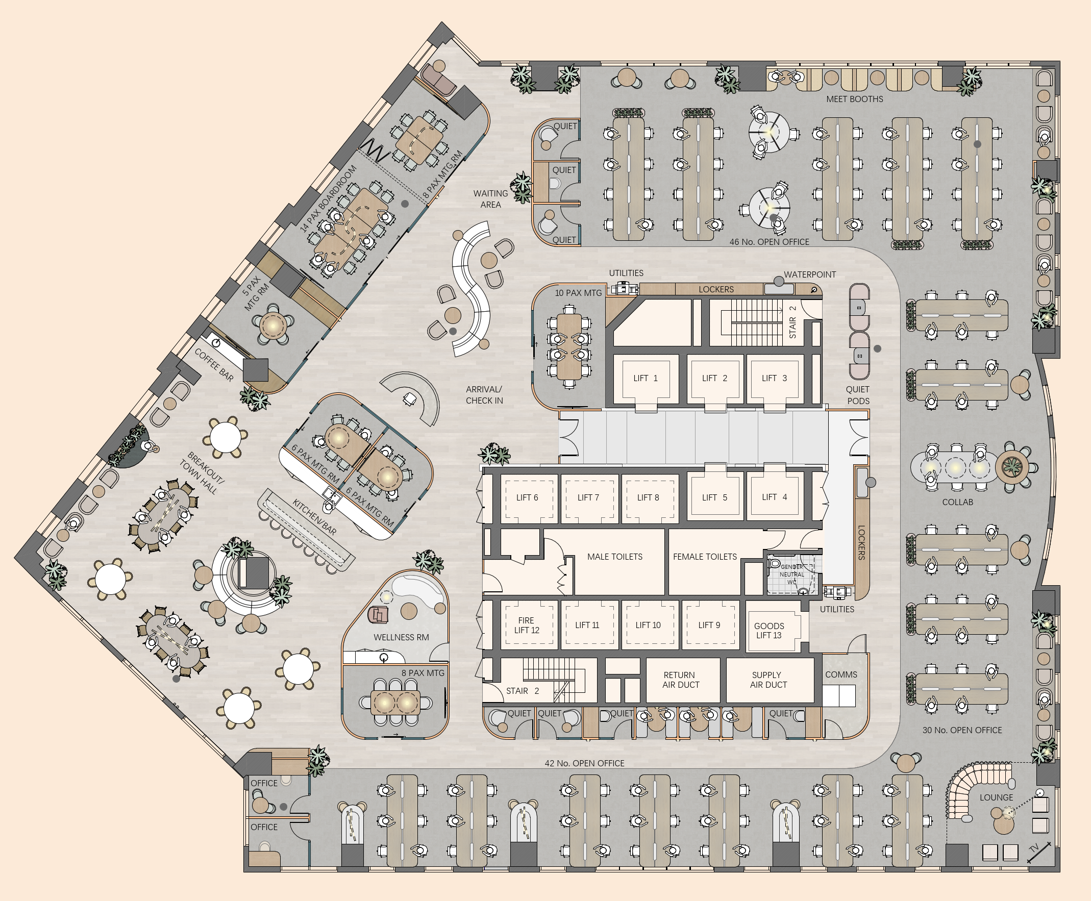 One O'Connell Level 7 Floorplan